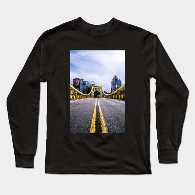 Pittsburgh Skyline Long Sleeve T-Shirt by Taylor Power Photography